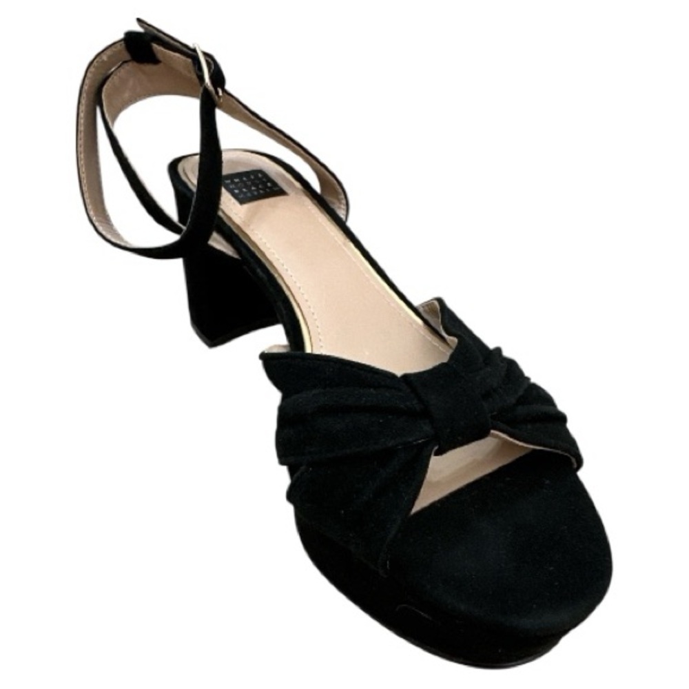 White House Black Market Suede Platform Sandals Size 9 Never Worn - Picture 8 of 10
